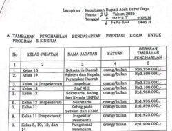 Bupati Abdya Pangkas Tunjangan TPP, Katanya Efisiensi Anggaran 2025