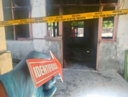 Tim Inafis Polres Aceh Selatan Tindaklanjuti Kebakaran Ruang Pustaka SDN 3 Asahan Cut