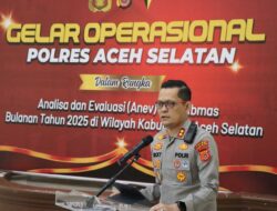 Polres Aceh Selatan Gelar Operasional Bulanan, Bahas Evaluasi Kamtibmas Tahun 2025