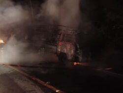 Satu Unit Mobil Pick-Up L300 Terbakar di Subulussalam, Kerugian Capai Rp150 Juta
