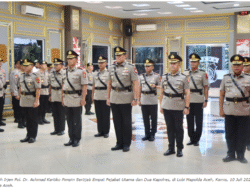 Kapolda Aceh Pimpin Sertijab Empat Pejabat Utama dan Dua Kapolres
