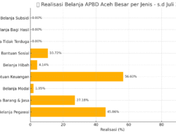 Serapan Anggaran Terpuruk, Pembiayaan Melonjak Misterius, APBK Aceh Besar Sarat Masalah, Belanja Modal Hanya 1,95 Persen
