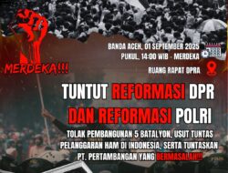 Jelang Aksi 1 September, Dukungan Terus Mengalir untuk Aliansi Rakyat Aceh