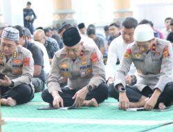 Polda Aceh Gelar Yasinan Berjemaah, Perdana Diikuti Secara Virtual oleh Seluruh Jajaran