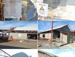 Pasar Almahira terus dibenahi dengan 4 paket Proyek Tahun ini,Transparansi dipertanyakan