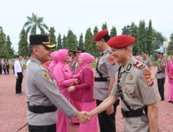 Kapolres Aceh Tamiang Pimpin Sertijab Empat Pejabat Utama dan Dua Kapolsek