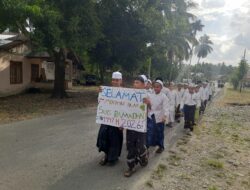 Semarakkan Syiar Islam, Santri Pesantren Fajar Serambi Kluet Gelar Pawai Sambut Ramadan