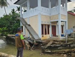 Krueng Tuan Meurah Meluap, Erosi Tebing Ancam Masjid dan Gedung Serbaguna di Kuta Malaka