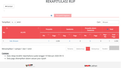 SiRUP Bireuen Nyaris Kosong: Transparansi Anggaran Rp2 Triliun Lebih Dipertanyakan