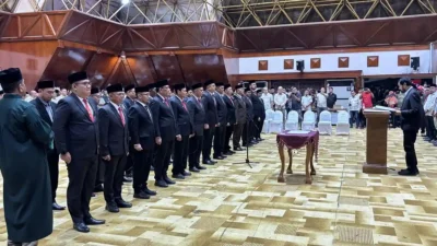 25 Pejabat Eselon II pimpinan tinggi pratama di Jajaran Pemerintah Aceh resmi dilantik, Jumat (27/2/2026), Ini Daftar lengkapnya