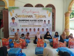 Gampong Kayee Aceh Salurkan Santunan Uang Tunai dan Sembako untuk 29 Anak Yatim