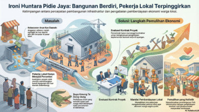 Ironi Huntara Pidie Jaya, Bangunan Berdiri tetapi Pekerja Lokal Hanya Menjadi Penonton