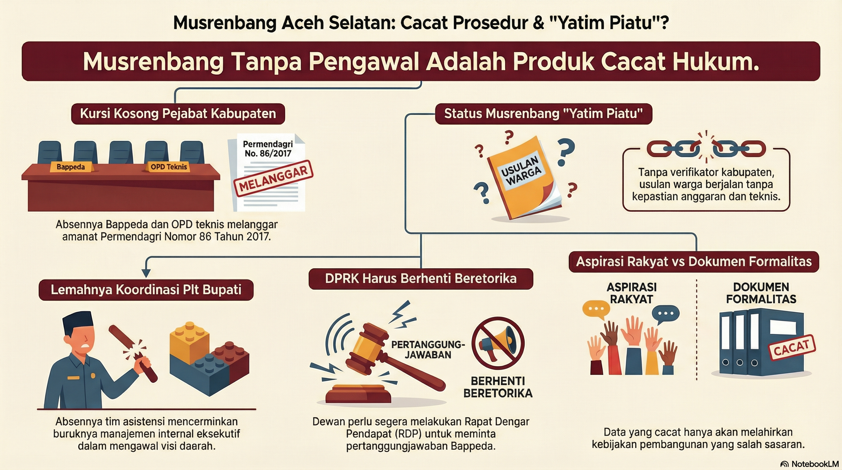 Musrenbang “Yatim Piatu” di Aceh Selatan, dinilai Cacat Prosedur dan Matinya Marwah Perencanaan