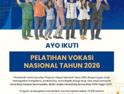 Pemerintah Perpanjang Pendaftaran Pelatihan Vokasi Nasional 2026 Batch 1 hingga 24 Maret, Segera Daftarkan Diri!