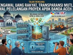 Mengawal Uang Rakyat, Transparansi Mutlak di Awal Pelelangan Proyek APBK Banda Aceh 2026