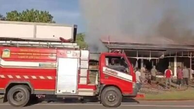 Kebakaran Enam Ruko di Lhoong, Diduga Akibat Kebocoran Gas