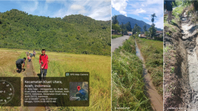 Petani Gampong Ruak Gotong Royong Bersihkan Saluran Air, Harapkan Bantuan Alat untuk Musim Tanam Gadu