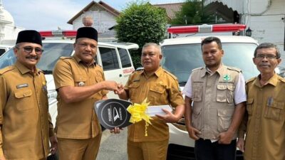 Pulihkan Layanan Pasca-Banjir, Tiga Puskesmas di Bireuen Terima Ambulans Baru